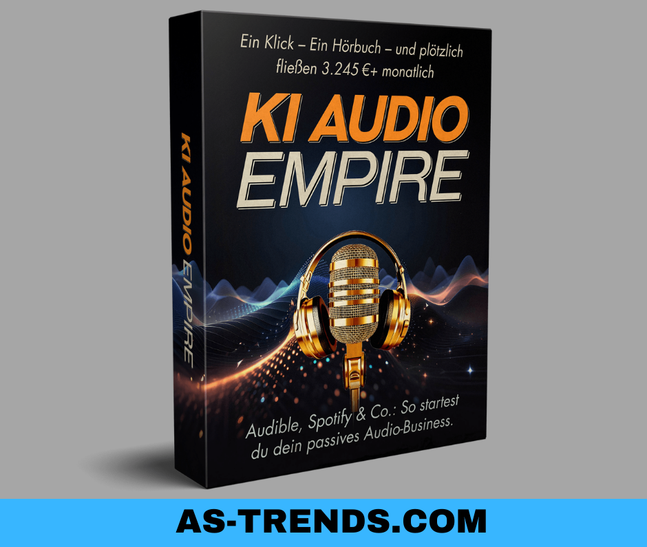 KI Audio Empire von Ralf Schmitz, Jens Neubeck und Pascal Schildknecht von den Sales Angels. Auf dem Foto ist das Produkt zu sehen Als 3D Box