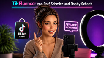 TikFluencer von Ralf Schmitz und Robby Schadt. Auf dem Cover sind der Videokurs und eine Influencerin zu sehen