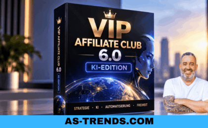 VIP Affiliate Club 6.0 KI-Edition von Ralf Schmitz 54 Module, KI, Faceless Marketing, sofortiger Zugriff und ein System für modernes Affiliate Marketing.